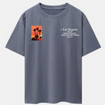Palm Tree Slogan Print Drop Shoulder Oversize T-Shirt