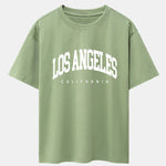 Los Angeles Letter Print Oversize T-Shirt