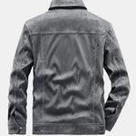 Faux Suede Utility Jacket