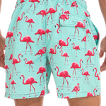 Flamingo Print Swim Shorts