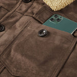 Teddy Lined Faux Suede Jacket