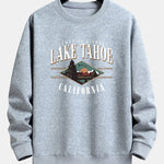 Lake Tahoe Print Relax Fit Sweatshirt