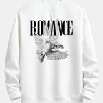 Romantic Doves Back Print Relax Fit Sweatshirt