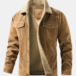 Teddy Lined Cotton Corduroy Jacket