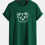 Regular Fit Bear Print Cotton T-Shirt