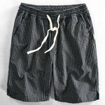 Cotton Drawstring Striped Shorts
