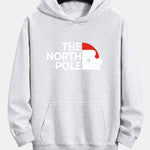 Santa Claus Slogan Print Relax Fit Hoodie