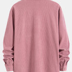 Long Sleeve Corduroy Cuban Collar Shirt