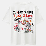 Skeleton And Angel Back Print Drop Shoulder Oversize T-Shirt