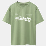 Wonderful Slogan Print Drop Shoulder Oversize T-Shirt