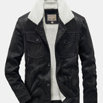 Teddy Lined Faux Suede Jacket