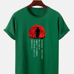 Japanese Samurai Print T-Shirt