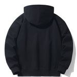 Gradient Dissolving Bear Print Drop Shoulder Relaxed Hoodie