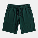 Muscle Fit Ribbed Stand Collar Shirt & Shorts