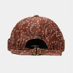 Vintage Paisley Print Brimless Hat