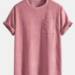 Corduroy Oversize T-Shirt With Pocket