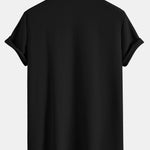 Muscle Fit Ribbed Deep Cuban Shirt