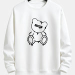 Dissolving Bear Print Relax Fit Sweatshirt