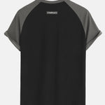 Muscle Fit Paneled Textured T-Shirt