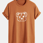 Regular Fit Bear Print Cotton T-Shirt