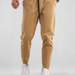 Contrast Stitching Chino Jogging Pants