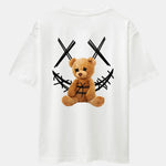 Smiley Bear Back Print Heavy Weight Oversize T-Shirt