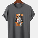 Mechanical Bear Print T-Shirt