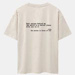 Slogan Back Print Drop Shoulder Oversize T-Shirt