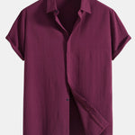 Crinkled Concealed Fly Shirt