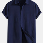 Crinkled Concealed Fly Shirt