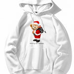 Christmas Bear Print Hoodie