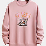 Alaska Bald Eagle Print Relax Fit Sweatshirt
