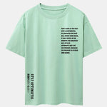 Slogan Print Drop Shoulder Oversize T-Shirt
