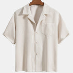 Short Sleeve Corduroy Boxy Shirt & Corduroy Shorts