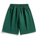 Basic Textured Drawstring Shorts
