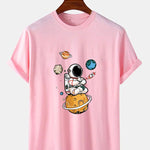 Planet Astronaut Print T-Shirt