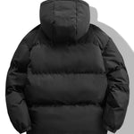 Contrast Hooded Puffer Coat