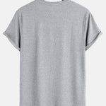 Muscle Fit Arc Hem Textured T-Shirt