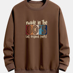 80's Slogan Print Relax Fit Sweatshirt
