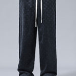 Checkerboard Straight Leg Pants