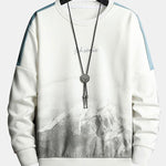 Mountain Graphic Print Crew Neck Sweatshirt