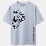 Comic Male Slogan Print Drop Shoulder Oversize T-Shirt