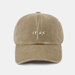 Relax Pattern Classic Retro Washed Distressed Cotton Baseball Cap