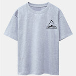 Triangle Mountain Print Drop Shoulder Oversize T-Shirt