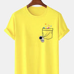 Astronaut Space Pocket Print T-Shirt