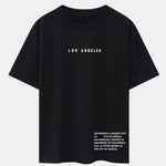 Los Angeles Slogan Print Drop Shoulder Oversize T-Shirt