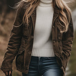 Casual Lapel Windproof Multi-pocket Work Jacket