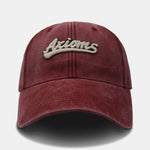 Personalized Letter Embroidery Washed Cotton Baseball Cap