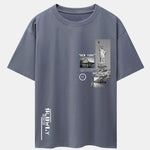 New York Architecture Print Drop Shoulder Oversize T-Shirt