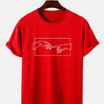 Lines Of Hands Print T-Shirt
